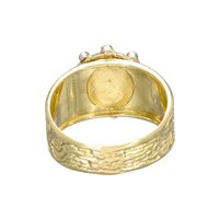Vicenza - Piazzetta Palladio 2 - Ring Soprana Woman in Yellow Gold Diamante 0.08 Ct ANOG EOLO FASCIA - ANOG EOLO FASCIA
